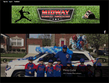 Tablet Screenshot of midway-baseball.com